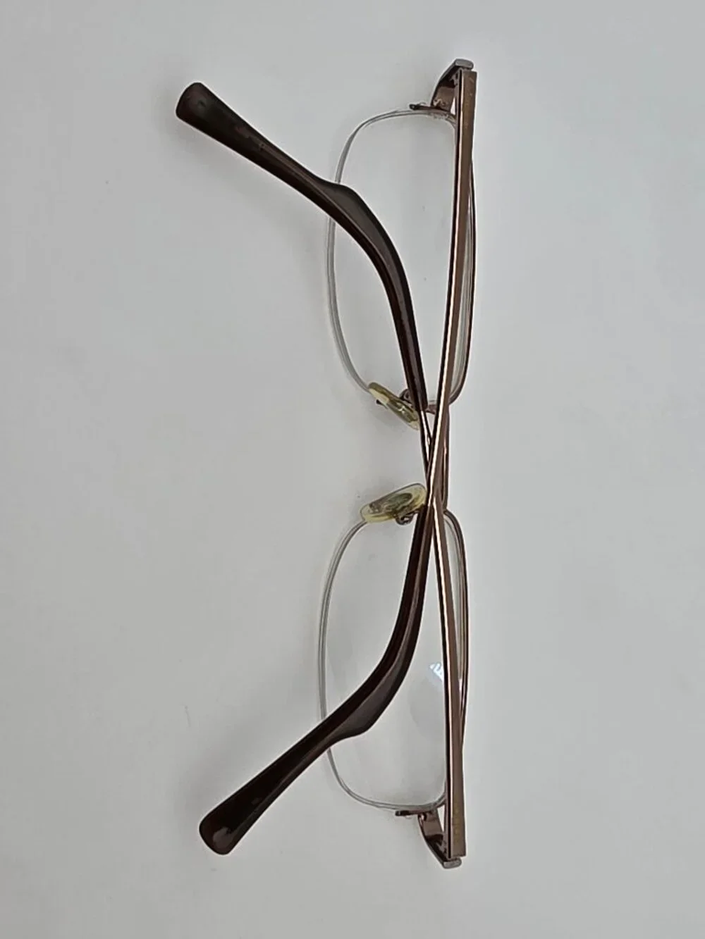 Vogue VO3490 705 Bronze Semi Rimless Eyeglasses Frame w/ Case Italy 49-19-135